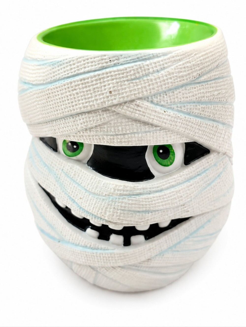 Scentsy Halloween Mummy Warmer featuring a fun mummy design with textured bandag